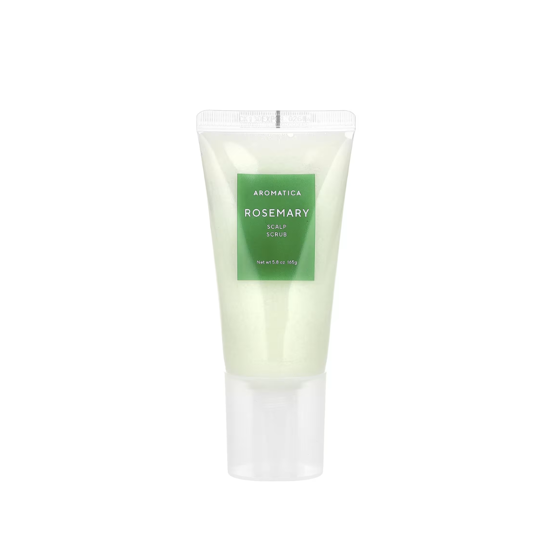 AROMATICA Rosemary Scalp Scrub is a refreshing exfoliating treatment designed to deeply cleanse and revitalize the scalp. Formulated with Sea Salt and Rosemary Leaf Extract, it effectively removes excess oil, impurities, and buildup, leaving your scalp feeling refreshed and purified. Enriched with Ginger Root Extract, Caffeine, and Salicylic Acid, this scrub helps to soothe irritation, promote healthy hair growth, and exfoliate dead skin cells. The addition of nourishing ingredients like Moringa Seed Oil an