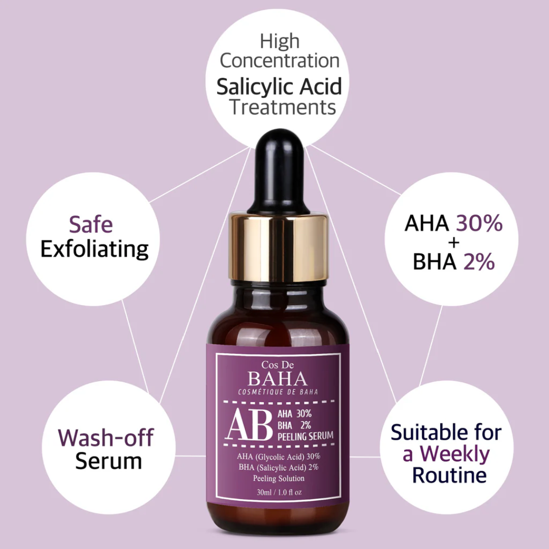 COS DE BAHA (AB) AHA30% BHA2% Peeling Serum 30ml