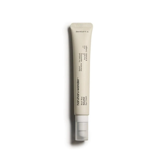 HARUHARU WONDER Black Rice Bakuchiol Eye Cream is a nourishing eye cream designed to target fine lines, dark circles, and dullness around the delicate eye area. Formulated with Bakuchiol, a gentle plant-based alternative to retinol, it smooths fine lines and improves skin elasticity without irritation. Black Rice Extract and Niacinamide brighten and hydrate, while Sunflower Seed Oil and Sodium Hyaluronate provide deep moisture and barrier support. Enriched with Panax Ginseng Root Extract and Madecassoside,