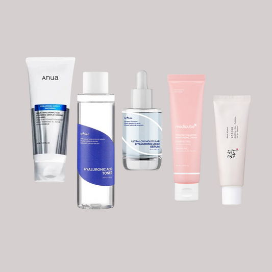ELIKO GLOW 5 Step Korean Skincare Routine Set for Dry Skin Type is carefully curated to provide deep hydration and nourishment. Each step is designed to address the unique needs of dry skin, leaving it feeling soft, moisturized, and radiant. This set includes a gentle cleanser, hydrating toner, serum, and rich moisturizer, followed by treatments that lock in moisture and soothe the skin. Perfect for anyone looking to improve skin hydration and restore a glowing complexion.