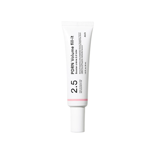 ABIB PDRN Volume Fill-it Booster Crème 2.5 Tube is a lightweight and firming formula designed to boost skin volume and improve elasticity. Enriched with 15,000ppm PDRN and 10,000ppm Volufiline, it helps enhance skin fullness while reducing the appearance of wrinkles. With Retinal and Peptides, this cream smooths fine lines and refines skin texture. Added Ceramides, Squalane, and Panthenol help support the skin barrier and provide lasting hydration, leaving your skin looking plump, firm, and revitalized. Per
