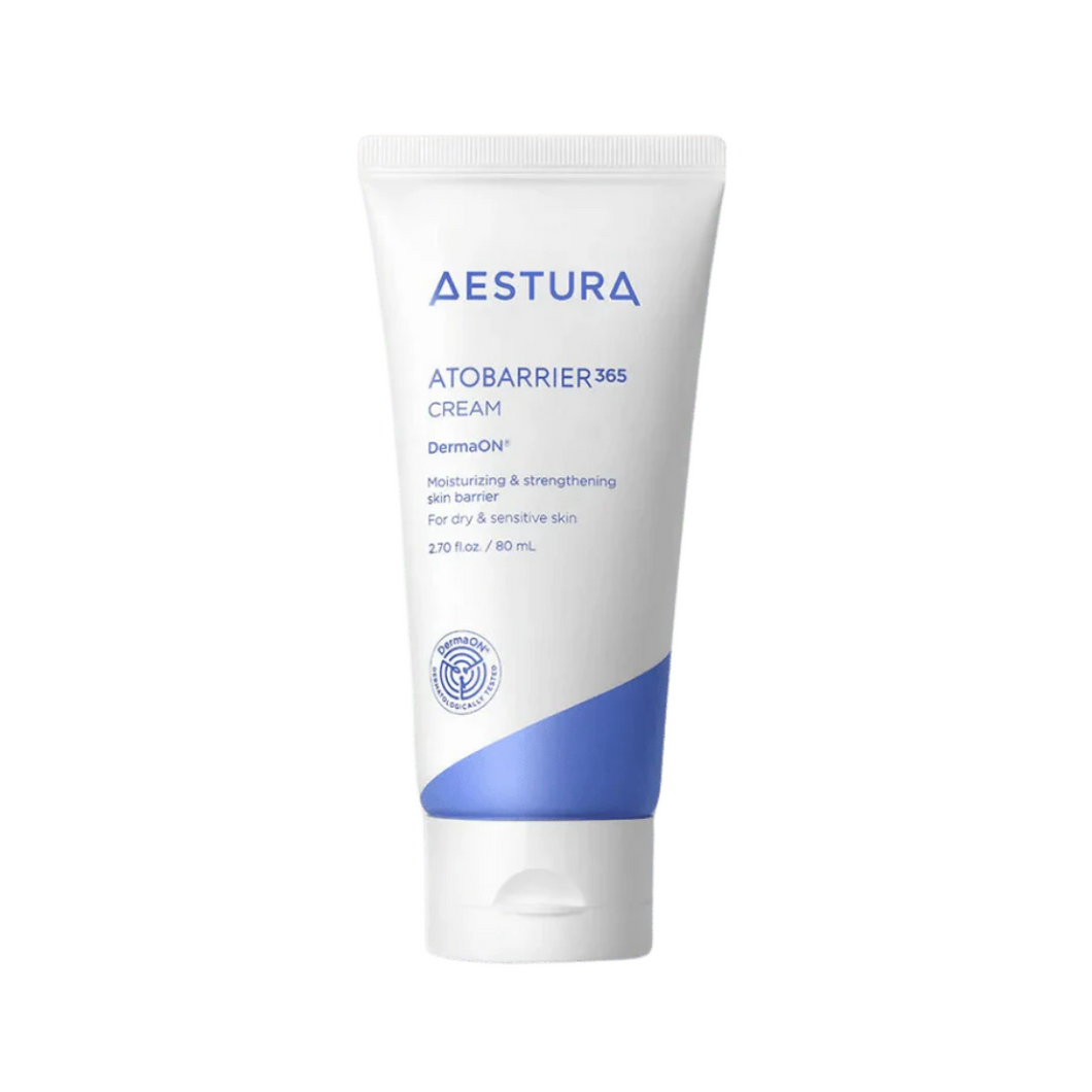 AESTURA Atobarrier 365 Cream is a rich, nourishing cream designed to restore and strengthen the skin's natural barrier. Formulated with Squalane, Ceramide NP, and Cholesterol, it provides intense hydration and helps soothe dry, sensitive skin. Ideal for daily use to maintain smooth, healthy, and resilient skin.