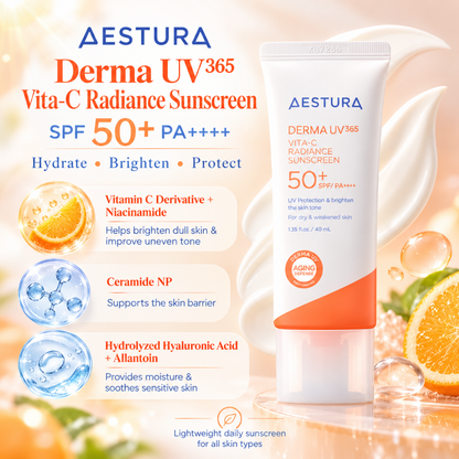 AESTURA Derma UV365 Vita-C Radiance Sunscreen 40ml