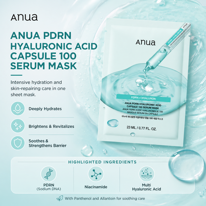 ANUA PDRN Hyaluronic Acid Capsule 100 Serum Mask