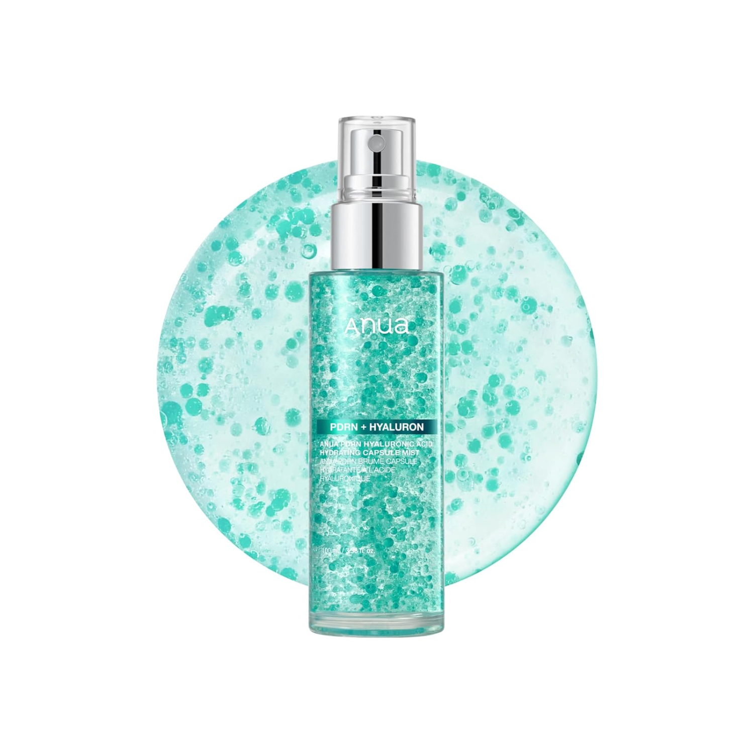 ANUA PDRN Hyaluronic Acid Hydrating Capsule Mist is a refreshing facial mist designed to instantly hydrate and revitalize the skin. Formulated with PDRN (Sodium DNA) and Hyaluronic Acid, it helps replenish moisture while supporting a smoother, plumper appearance. Panthenol and Allantoin soothe and comfort the skin, while nourishing plant extracts and oils help maintain a healthy moisture barrier. The fine capsule mist delivers lightweight hydration without heaviness, making it perfect for use throughout the