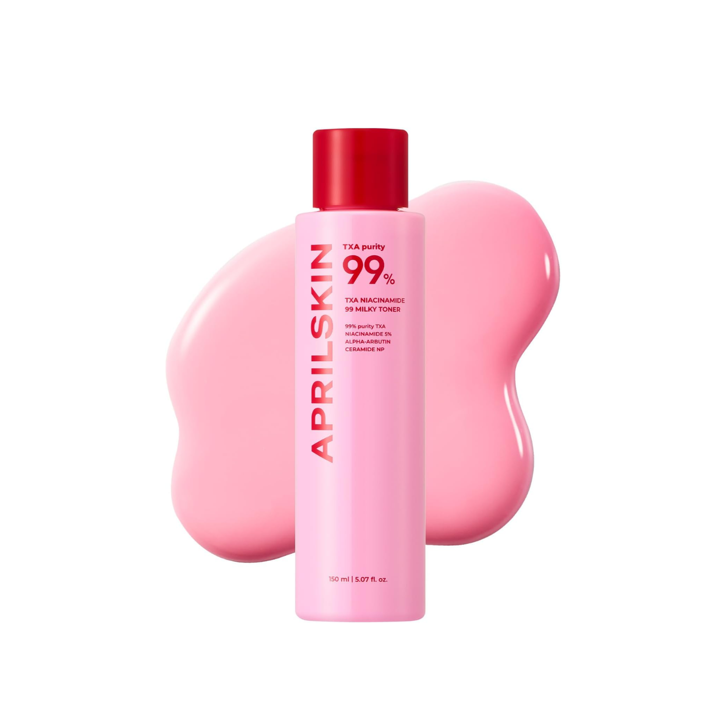 APRILSKIN TXA Niacinamide 99 Milky Toner is a brightening and hydrating toner with a silky, milky texture that helps improve skin clarity and radiance. Formulated with Niacinamide and Tranexamic Acid, it targets uneven skin tone and dark spots, while Ceramides and Hyaluronic Acid strengthen the skin barrier and boost moisture. Enriched with calming botanical extracts, this toner leaves the skin smooth, plump, and refreshed — perfect for daily brightening care.