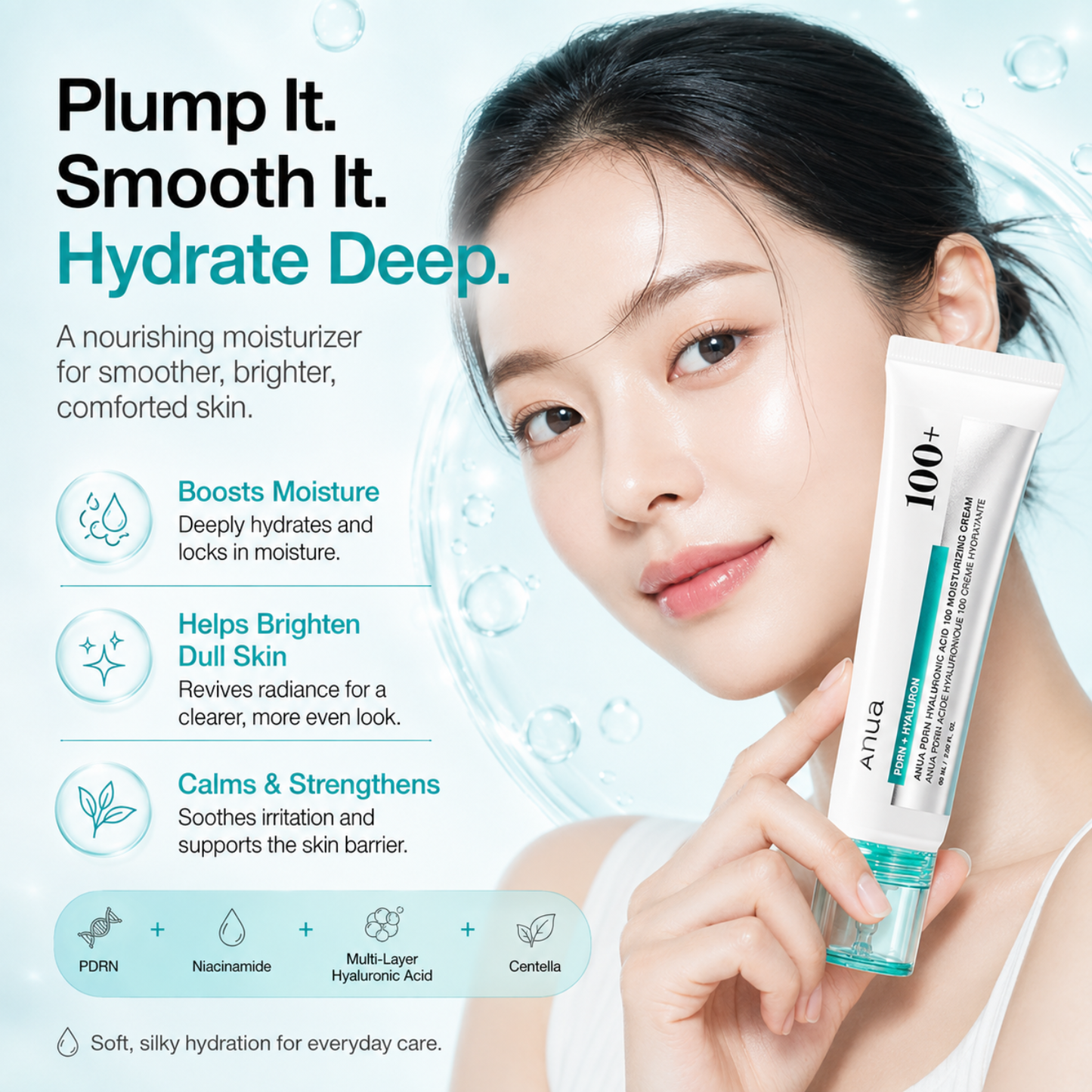 ANUA PDRN Hyaluronic Acid 100 Moisturizing Cream