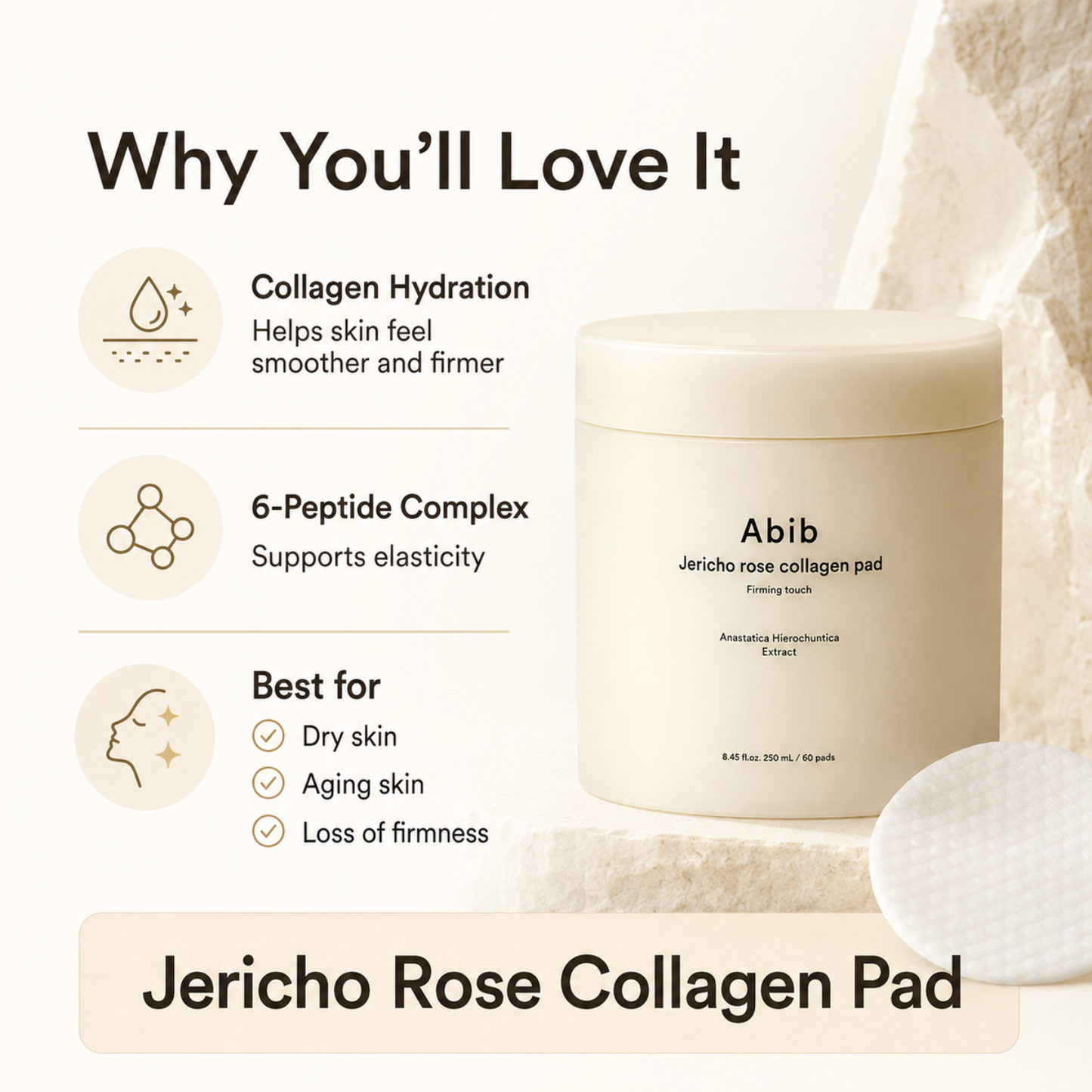 ABIB Jericho Rose Collagen Pad Firming Touch 60ea