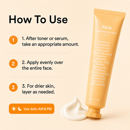 ABIB Glutathiosome Cream Vita Tube 75ml