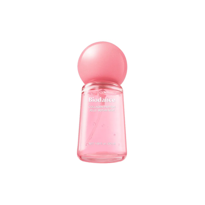 BIODANCE Collagen Peptide Jelly Serum Mist is a hydrating serum mist that gives skin a quick boost of moisture, radiance, and firmness. Formulated with Collagen Water, Collagen Extract, Niacinamide, Adenosine, Hydrolyzed Hyaluronic Acid, Galactomyces Ferment Filtrate, and multiple Peptides, it helps improve the look of dullness, dryness, uneven texture, and loss of firmness. The jelly-serum formula sprays as a fine mist, leaving skin feeling soft, plump, refreshed, and glowing in seconds.