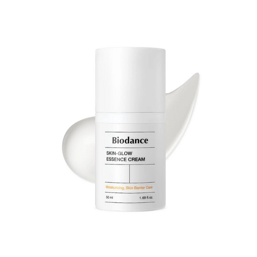 BIODANCE Skin-Glow Essence Cream is a nourishing moisturizer designed to hydrate and brighten your skin. Formulated with Niacinamide, 10 Hyaluronic Acids, Cholesterol, 5 Ceramides, and Triple Probiotic Complex, it helps improve skin texture and radiance. The inclusion of Ceramide strengthens the skin barrier, while the Triple Probiotic Complex enhances skin health and resilience, leaving your complexion smooth and glowing.