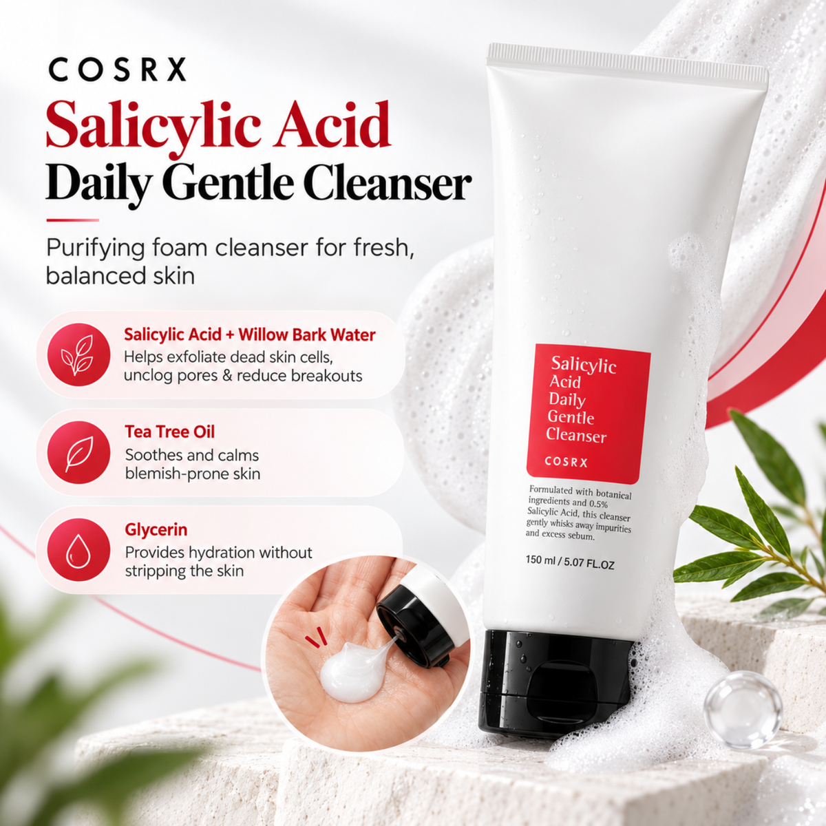 COSRX Salicylic Acid Daily Gentle Cleanser 150ml