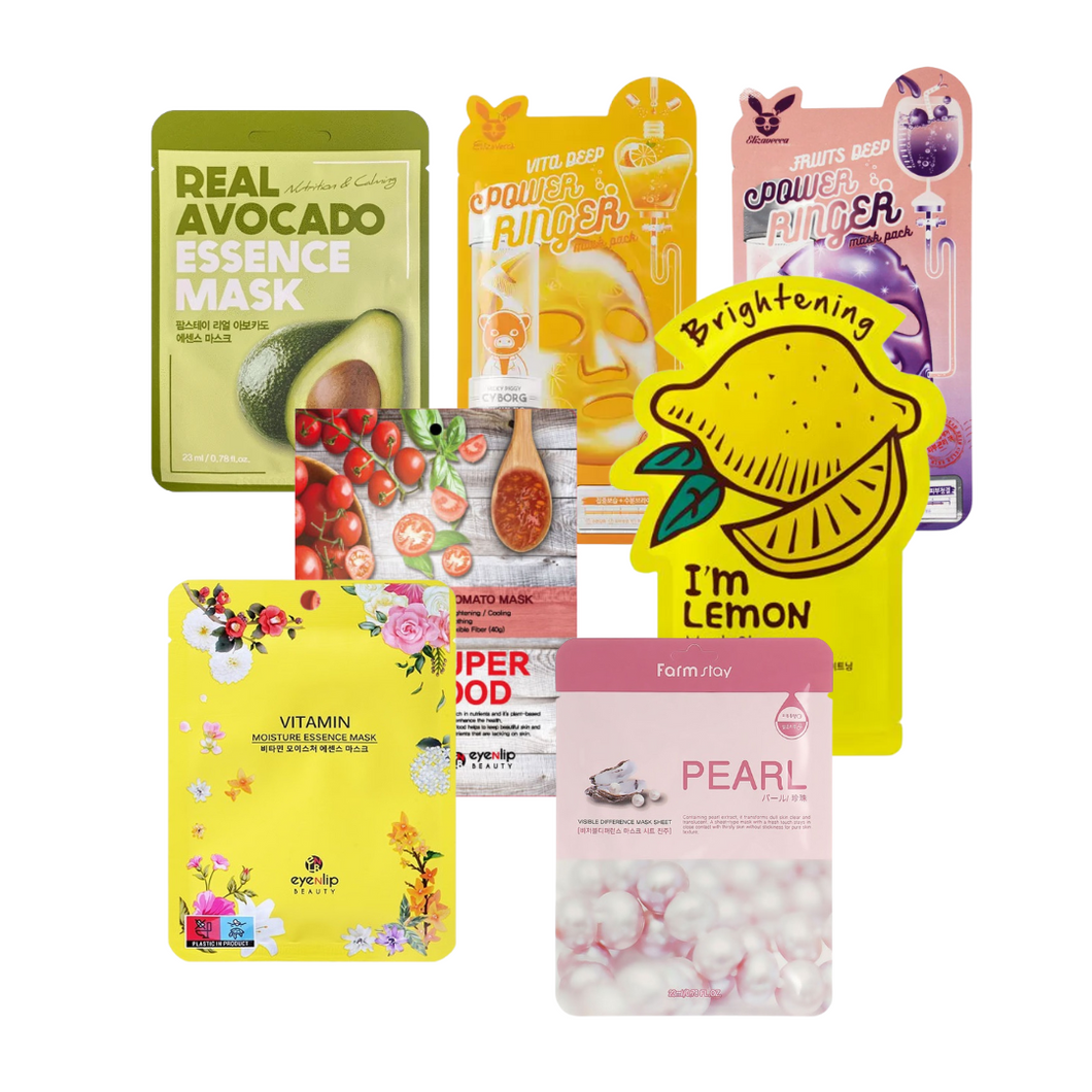 ELIKO GLOW Brightening Sheet Mask Set revitalizes your complexion with key ingredients like Niacinamide and Vitamin C, known for their skin tone evening and dark spot reducing properties. Enhanced with Hyaluronic Acid for deep hydration, this set leaves your skin luminous and refreshed. Perfect for achieving a brighter, more radiant look.