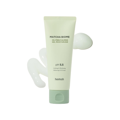 HEIMISH Matcha Biome Oil-Free Calming Gel Moisturizer is a lightweight, oil-free gel designed to soothe, hydrate, and balance the skin. Formulated with Matcha (Green Tea) Extract, Centella Asiatica, and probiotics, it helps calm irritation while supporting a healthy skin barrier. Niacinamide brightens and refines the complexion, while Panthenol provides lasting hydration and comfort. The refreshing gel texture absorbs quickly without heaviness, making it perfect for oily, combination, and sensitive skin. Us