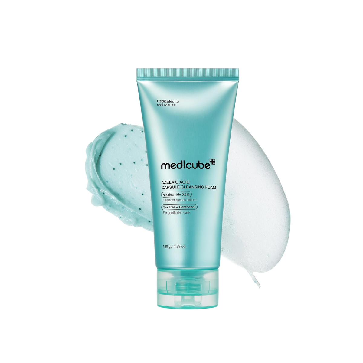 MEDICUBE Azelaic Acid Capsule Cleansing Foam is a refreshing facial cleanser designed to remove impurities, excess oil, and pore buildup while helping keep skin balanced and clear. Formulated with Azelaic Acid and Niacinamide, it helps improve the look of uneven tone and support a smoother complexion. Salicylic Acid, Glycolic Acid, and Gluconolactone provide gentle exfoliating care to help unclog pores and remove dead skin cells. Centella Asiatica, Panthenol, Allantoin, Ceramides, and multiple forms of Hyal