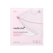 Load image into Gallery viewer, MEDICUBE PDRN Pink Collagen Gel Mask is a soothing and rejuvenating mask designed to revitalize your skin. Infused with Hydrolyzed Collagen, Niacinamide, and Copper Tripeptide-1, it deeply hydrates, firms, and improves skin elasticity. Enriched with Adenosine and Panthenol, it helps to smooth fine lines and boost skin radiance. The lightweight gel formula calms and refreshes, leaving your skin feeling nourished and rejuvenated. Perfect for an at-home spa experience to restore your skin’s healthy glow.