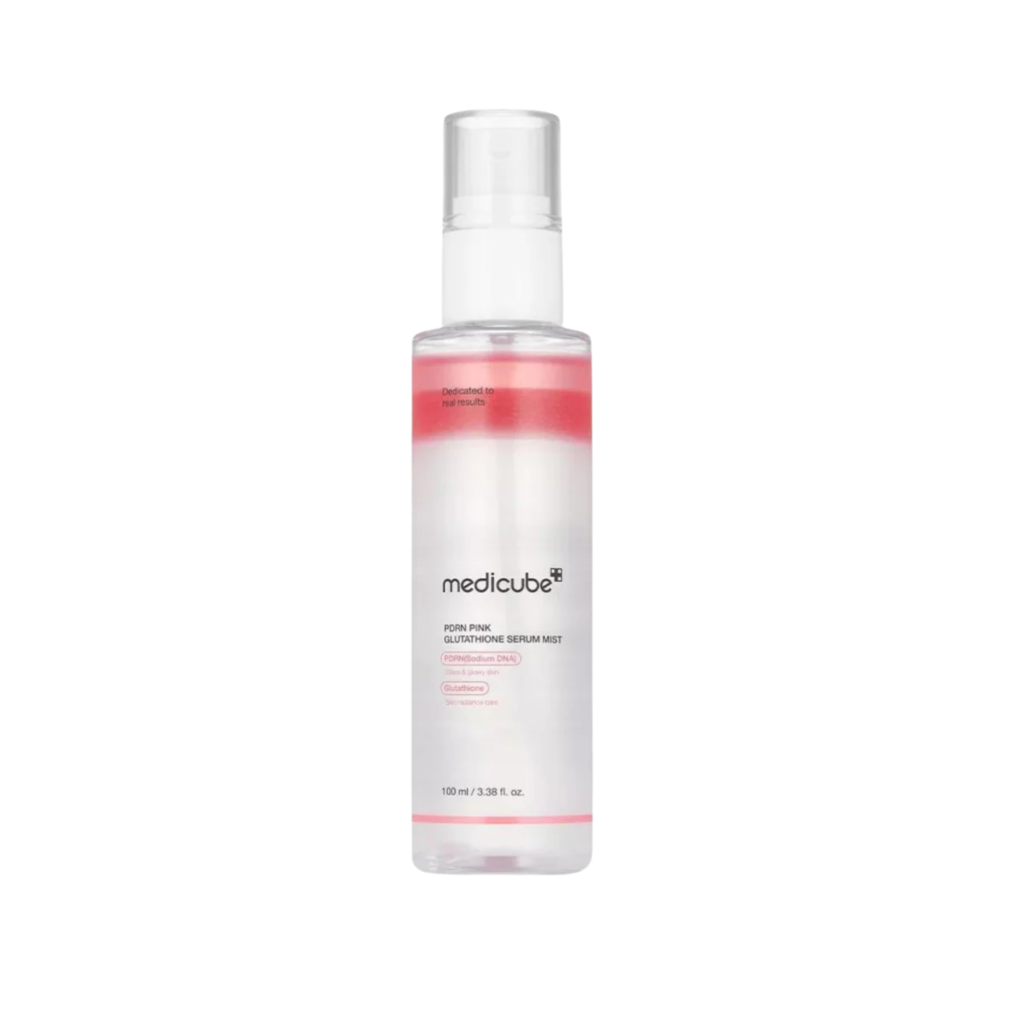 MEDICUBE PDRN Pink Glutathione Serum Mist is a lightweight mist designed to hydrate, brighten, and refresh the skin throughout the day. Formulated with PDRN, Glutathione, and Niacinamide, it helps support skin vitality while improving the look of dull and uneven tone. Collagen Water and moisturizing ingredients deliver instant hydration, while peptides help promote smoother, healthier-looking skin. The fine mist absorbs quickly without stickiness, making it easy to use anytime skin needs a boost of moisture