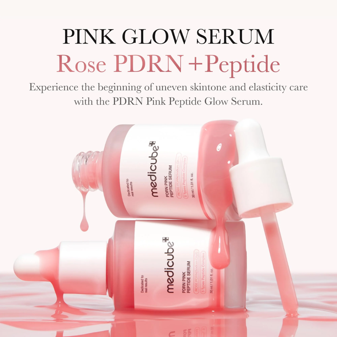 Korean antiaging serum with PDRN and Peptides that improves elasticity and skin tone for glowing complexion. 