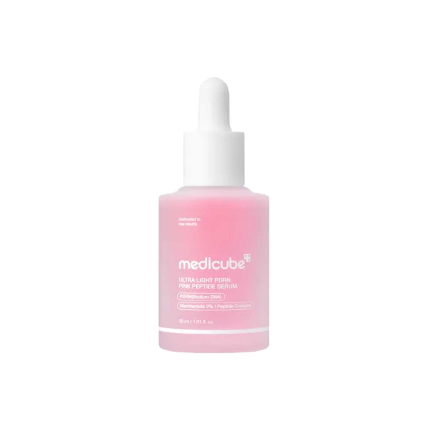 MEDICUBE Ultra Light PDRN Pink Peptide Serum is a lightweight, watery serum designed to hydrate, soothe, and support a stronger-looking skin barrier. Formulated with PDRN (Sodium DNA), Niacinamide, Peptides, Ceramide NP, and multiple forms of Hyaluronic Acid, it helps improve the look of uneven tone, redness, and dehydration while leaving skin fresh and glowing without a sticky feel. Suitable for oily, combination, dehydrated, and redness-prone skin, especially for lightweight daily or summer skincare.
