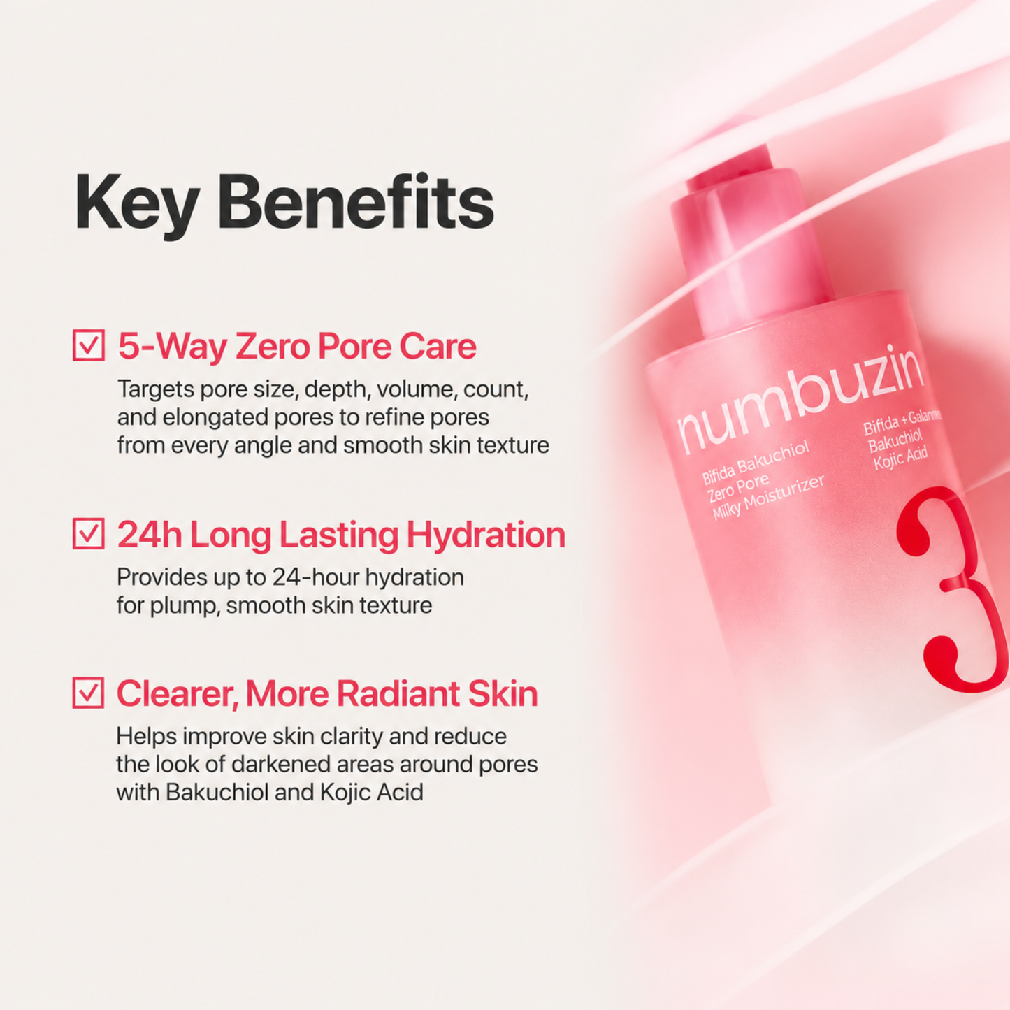 NUMBUZIN No.3 Bifida Bakuchiol Zero Pore Milky Moisturizer 150ml