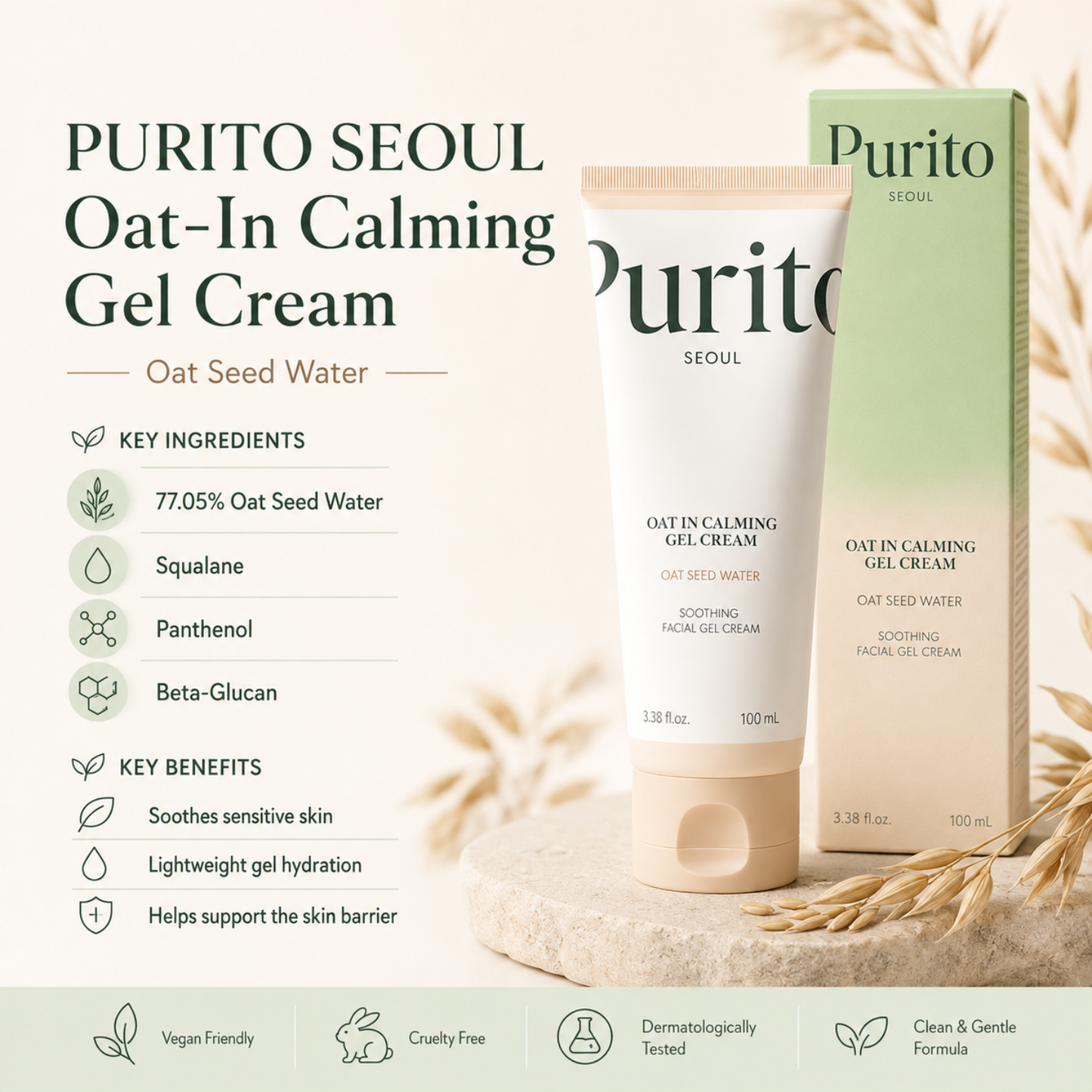 PURITO SEOUL Oat-In Calming Gel Cream 100ml