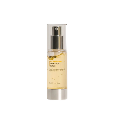 ROVECTIN Vita Dark Spot Serum is a brightening and revitalizing treatment designed to target dark spots, hyperpigmentation, and uneven skin tone. Formulated with a potent blend of Hippophae Rhamnoides Water (70%) and 3-O-Ethyl Ascorbic Acid (Vitamin C), it helps to brighten and even out the complexion. Niacinamide and Arbutin work together to reduce the appearance of dark spots, while Hyaluronic Acid and Panthenol provide hydration and soothe the skin. Enriched with antioxidants like Tocopherol and Ferulic 