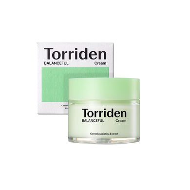 TORRIDEN Balanceful Cica Cream is formulated with the powerful 5D Cica Complex, featuring five derivatives of Centella Asiatica: Asiatic Acid, Madecassic Acid, Asiaticoside, Madecassoside, and Centella Asiatica Extract. This complex works to soothe and calm sensitive skin while promoting skin repair. Enriched with Panthenol, Allantoin, and Hydrolyzed Hyaluronic Acid, the cream provides deep hydration and strengthens the skin barrier. Its lightweight texture absorbs quickly, making it ideal for sensitive and