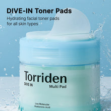 Load image into Gallery viewer, TORRIDEN DIVE-IN Low Molecule Hyaluronic Acid Multi Pad 80ea