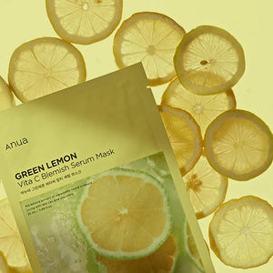 ANUA Green Lemon Vita C Blemish Serum Mask