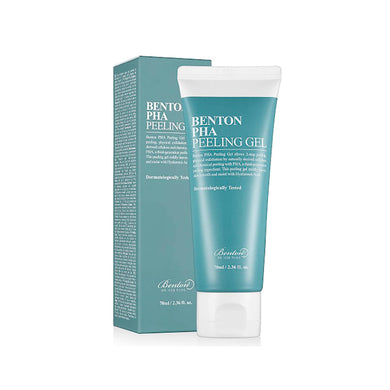 BENTON PHA Peeling Gel is a gentle exfoliator designed to smooth and brighten the skin. Formulated with Lactobionic Acid (PHA) and Chrysanthemum Flower Extract, it helps remove dead skin cells without irritation, making it suitable for sensitive skin. Enriched with Sodium Hyaluronate and Ceramide, this peeling gel hydrates and strengthens the skin barrier, leaving the skin soft, refreshed, and glowing. Ideal for achieving a smooth, radiant complexion.