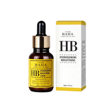 Load image into Gallery viewer, COS DE BAHA (HB) 2% Hydroquinone Brightening Serum is specially formulated to target hyperpigmentation and uneven skin tone. This potent serum contains 2% Hydroquinone, a powerful ingredient known for its effectiveness in reducing dark spots and melasma. It also includes Arbutin, Niacinamide, and Kojic Acid, which work together to brighten the skin and enhance overall complexion clarity. Additional components like Salicylic Acid and Lactic Acid exfoliate the skin to improve texture, while Aloe Leaf Extract 