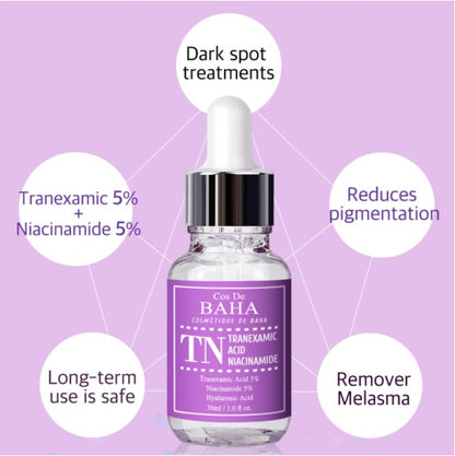 COS DE BAHA (TN) Tranexamic Acid 5% + Niacinamide 5% Serum
