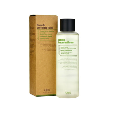 PURITO Centella Unscented Toner is a gentle, fragrance-free toner formulated with 10.2% Centella Asiatica Extract to soothe and calm the skin. Infused with Madecassoside, Asiaticoside, Asiatic Acid, and Madecassic Acid, it helps to repair and strengthen the skin barrier. The inclusion of Sodium Hyaluronate and Panthenol provides deep hydration, while Witch Hazel Extract helps to tone and tighten pores. This toner is ideal for sensitive skin, offering a calming and hydrating experience without irritation.