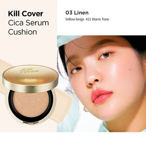 CLIO Kill Cover Cica Serum Cushion + Refill (4 Colors Available)