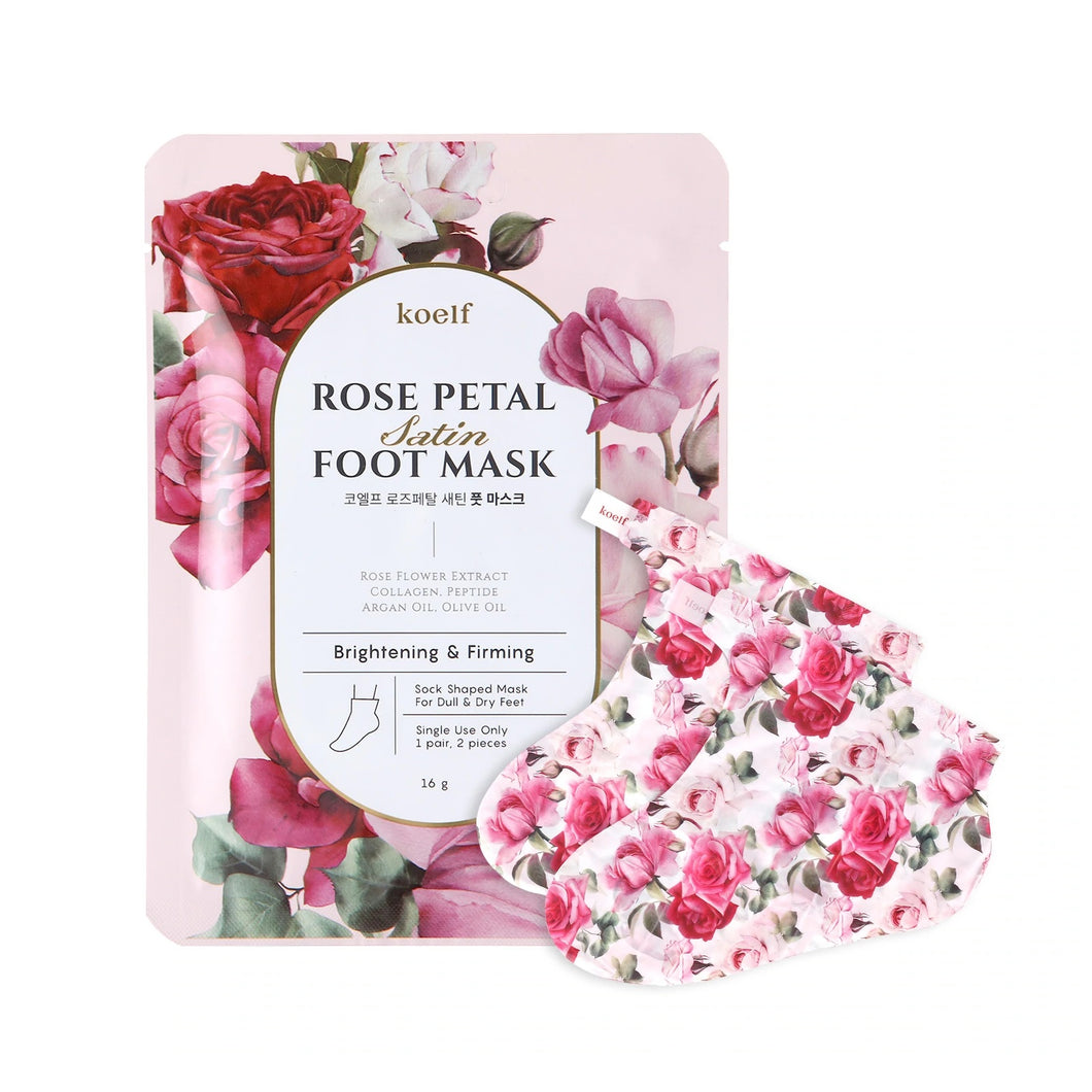KOELF Rose Petal Satin Foot Mask